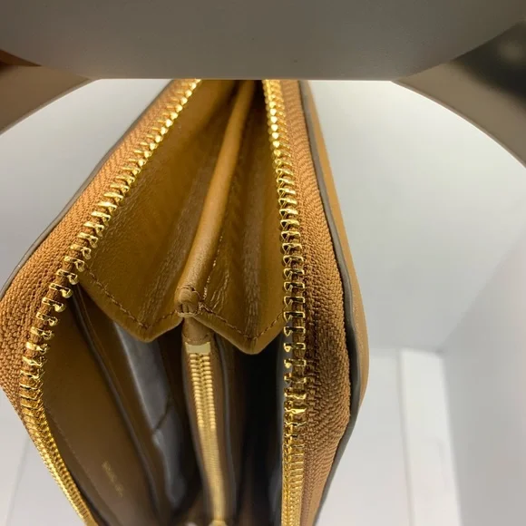 NWT Tory Burch Fleming Soft Zip Continental Wallet Moose/909 64314 - Picture 14 of 14